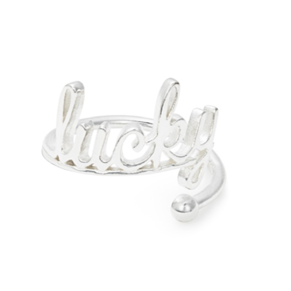 925 sterling silver LUCKY wrap ring!
